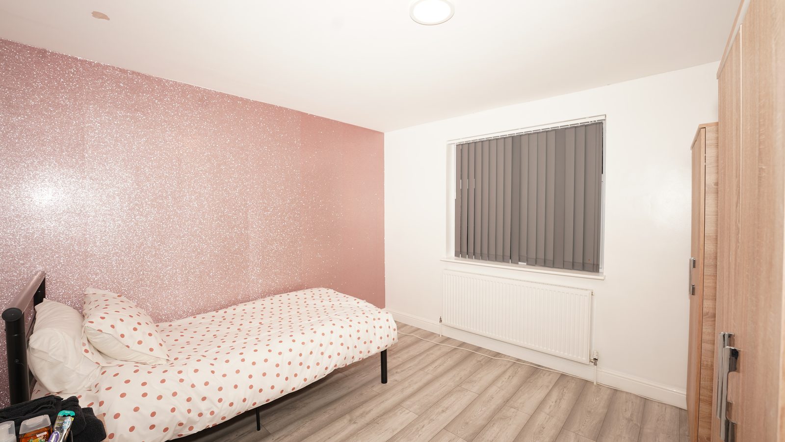 Personalised bedroom at Lisette House
