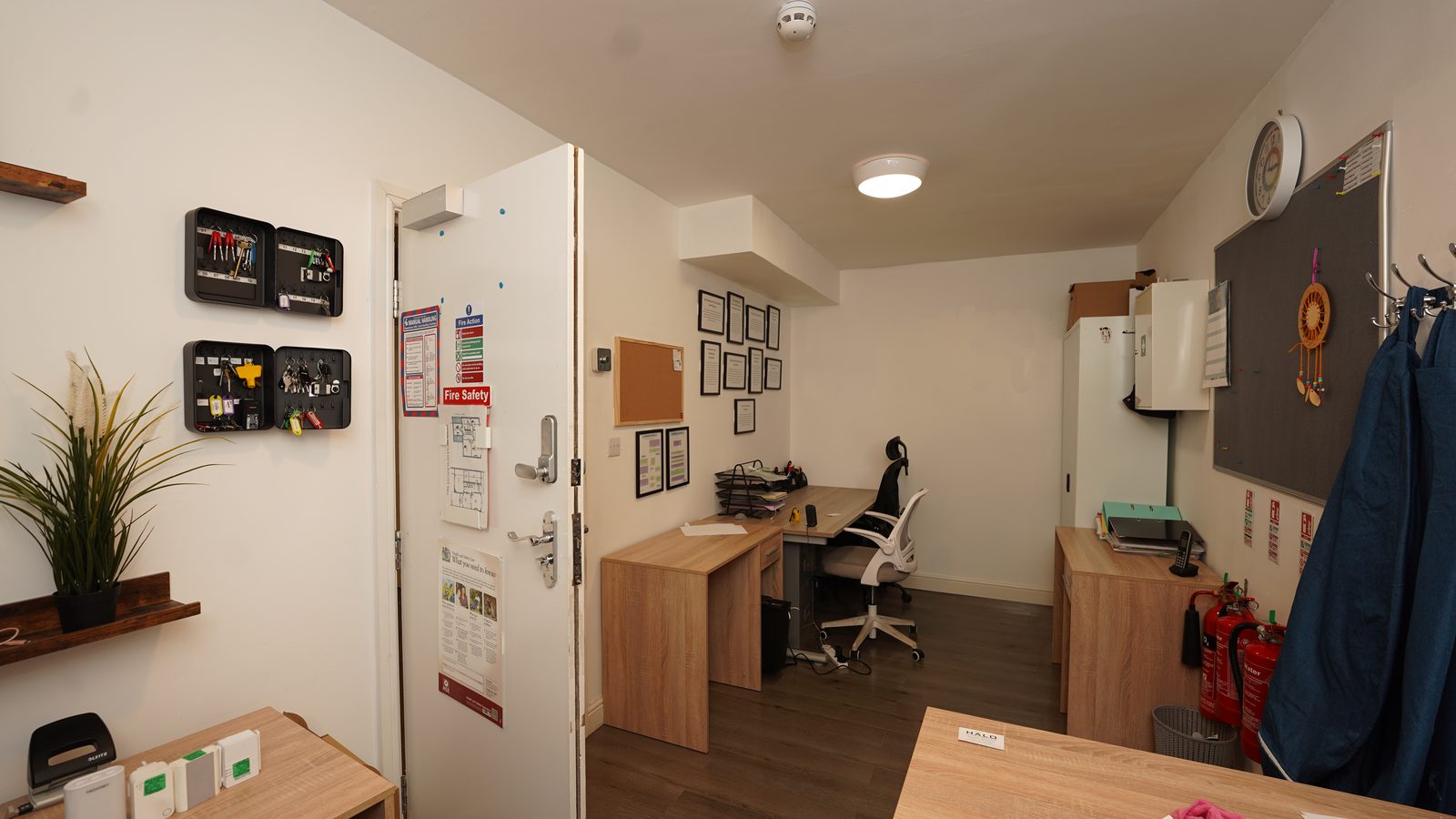 A bedroom and study space personalised by a young person
